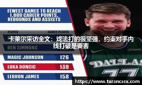 卡莱尔采访全文：戏法打的很坚强，约束对手内线打破是要害